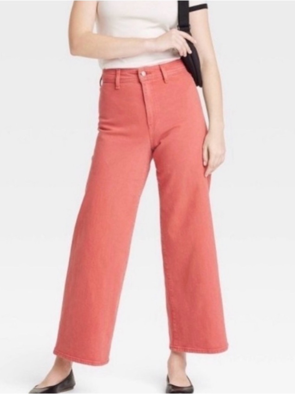 Universal Thread Sailor Wide Leg Jeans Size 16 Comfort Stretch Salmon NEW